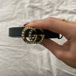 Gucci Double G Pearl Belt